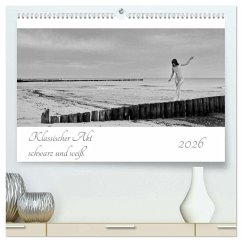 Cover Klassischer Akt schwarz und weiß (hochwertiger Premium Wandkalender 2026 DIN A2 quer), Kunstdruck in Hochglanz