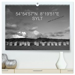 54°54'57"N 8°19'51"E SYLT (hochwertiger Premium Wandkalender 2026 DIN A2 quer), Kunstdruck in Hochglanz