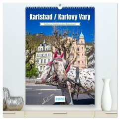 Karlsbad / Karlovy Vary - Heilbad im Westböhmischen Bäderdreieck (hochwertiger Premium Wandkalender 2026 DIN A2 hoch), Kunstdruck in Hochglanz