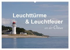 Cover Leuchttürme und Leuchtfeuer an der Ostsee (Wandkalender 2026 DIN A2 quer), CALVENDO Monatskalender