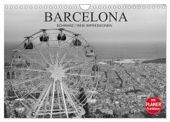 Barcelona Schwarz / Weiß Impressionen (Wandkalender 2026 DIN A4 quer), CALVENDO Monatskalender Barcelona Schwarz / Weiß Impressionen (Wandkalender 2026 DIN A4 quer), CALVENDO Monatskalender