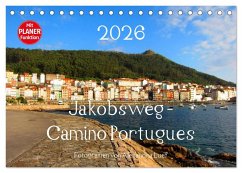Jakobsweg - Camino Portugues (Tischkalender 2026 DIN A5 quer), CALVENDO Monatskalender
