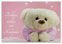Teddys, wollen wir Kalender anschauen? (Wandkalender 2026 DIN A2 quer), CALVENDO Monatskalender Cover Teddys, wollen wir Kalender anschauen? (Wandkalender 2026 DIN A2 quer), CALVENDO Monatskalender