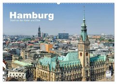 Hamburg Stadt an der Alster und Elbe (Wandkalender 2026 DIN A2 quer), CALVENDO Monatskalender Hamburg Stadt an der Alster und Elbe (Wandkalender 2026 DIN A2 quer), CALVENDO Monatskalender
