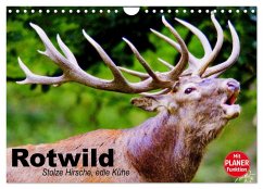 Rotwild. Edle Hirsche, stolze Kühe (Wandkalender 2026 DIN A4 quer), CALVENDO Monatskalender Cover Rotwild. Edle Hirsche, stolze Kühe (Wandkalender 2026 DIN A4 quer), CALVENDO Monatskalender