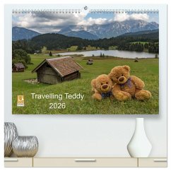 Cover Travelling Teddy 2026 (hochwertiger Premium Wandkalender 2026 DIN A2 quer), Kunstdruck in Hochglanz