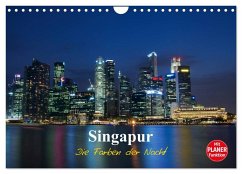 Singapur - Die Farben der Nacht (Wandkalender 2026 DIN A4 quer), CALVENDO Monatskalender Cover Singapur - Die Farben der Nacht (Wandkalender 2026 DIN A4 quer), CALVENDO Monatskalender