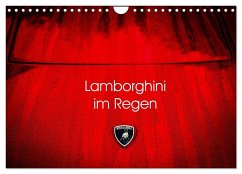 Cover Lamborghini im Regen (Wandkalender 2026 DIN A4 quer), CALVENDO Monatskalender