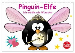 Pinguin-Elfe (Wandkalender 2026 DIN A3 quer), CALVENDO Monatskalender