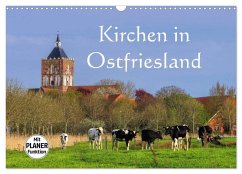 Cover Kirchen in Ostfriesland (Wandkalender 2026 DIN A3 quer), CALVENDO Monatskalender