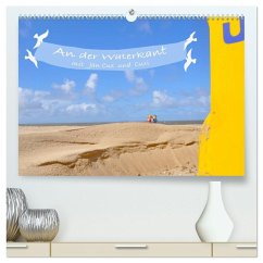 An der Waterkant mit Jan Cux und Cuxi (hochwertiger Premium Wandkalender 2026 DIN A2 quer), Kunstdruck in Hochglanz