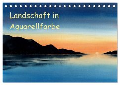 Landschaft in Aquarellfarbe (Tischkalender 2026 DIN A5 quer), CALVENDO Monatskalender Landschaft in Aquarellfarbe (Tischkalender 2026 DIN A5 quer), CALVENDO Monatskalender
