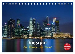 Singapur - Die Farben der Nacht (Tischkalender 2026 DIN A5 quer), CALVENDO Monatskalender Cover Singapur - Die Farben der Nacht (Tischkalender 2026 DIN A5 quer), CALVENDO Monatskalender