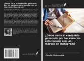 ¿Cómo varía el contenido generado por los usuarios relacionado con las marcas en Instagram?