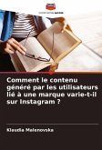 Comment le contenu généré par les utilisateurs lié à une marque varie-t-il sur Instagram ? Comment le contenu généré par les utilisateurs lié à une marque varie-t-il sur Instagram ?
