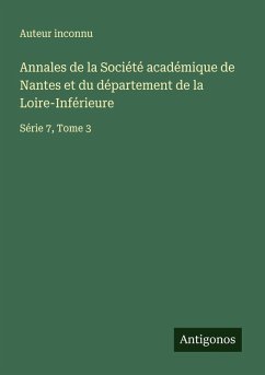 Cover Annales de la Société académique de Nantes et du département de la Loire-Inférieure
