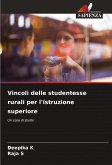 Vincoli delle studentesse rurali per l'istruzione superiore