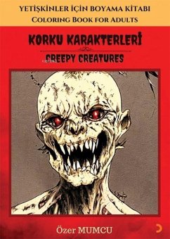 Cover Yetiskinler icin Boyama Kitabi - Korku Karakterleri
