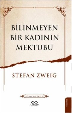 Cover Bilinmeyen Bir Kadinin Mektubu