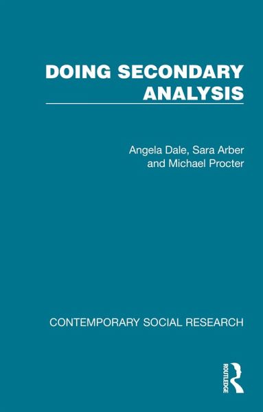 Doing Secondary Analysis (eBook, ePUB)