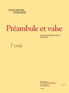 Cover Preambule et valse 1er cycle pour saxophone alto et piano