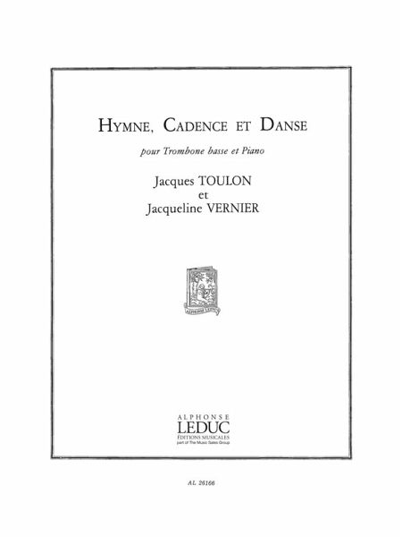 TOULON HYMNE CADENCE ET DANSE TROMBONE BASSE ET PIANO