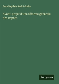 Cover Avant-projet d'une réforme générale des impôts