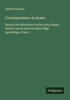 Cover Correspondance de Rome
