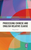 Processing Chinese and English Relative Clause