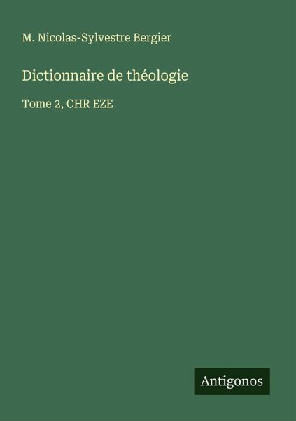 Dictionnaire de théologie Dictionnaire de théologie