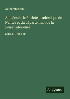 Cover Annales de la Société académique de Nantes et du département de la Loire-Inférieure