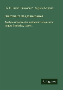 Cover Grammaire des grammaires