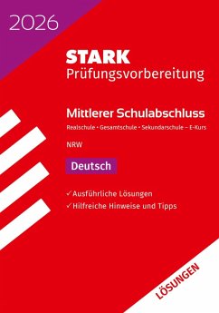 Cover STARK Lösungen zu Deutsch E-Kurs - Mittlerer Schulabschluss (MSA) 2026 NRW - Prüfungsvorbereitung