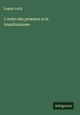 L'ordre des primates et le transformisme