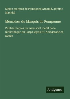 Cover Mémoires du Marquis de Pomponne