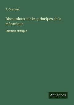 Cover Discussions sur les principes de la mécanique