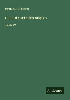 Cover Cours d'études historiques