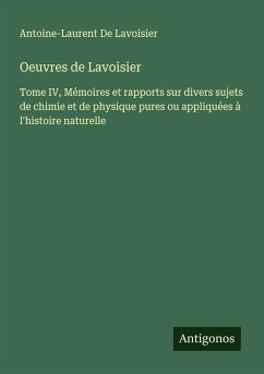 Cover Oeuvres de Lavoisier