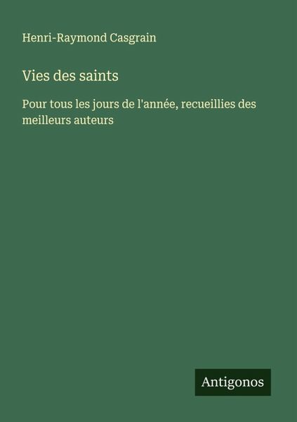 Vies des saints
