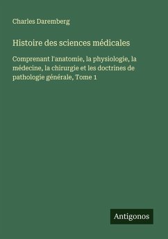 Cover Histoire des sciences médicales
