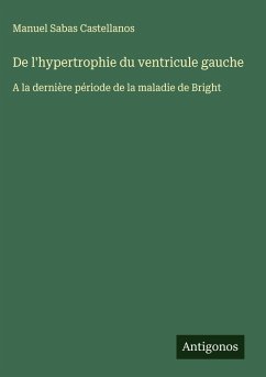 Cover De l'hypertrophie du ventricule gauche