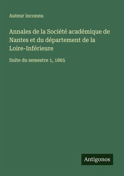 Cover Annales de la Société académique de Nantes et du département de la Loire-Inférieure