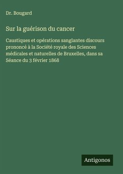 Cover Sur la guérison du cancer