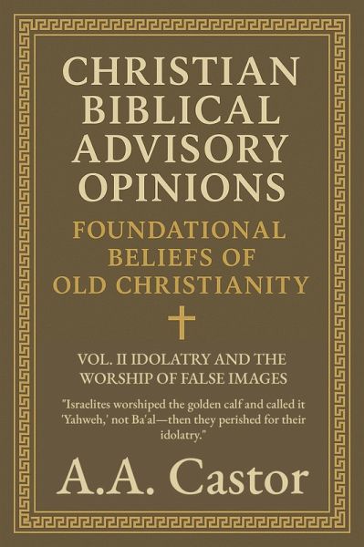 Christian Biblical Advisory Opinions: Vol. II - Idolatry and the Worship of False Images (Foundational Beliefs of Old Christianity, #2) (eBook, ePUB) Christian Biblical Advisory Opinions: Vol. II - Idolatry and the Worship of False Images (Foundational Beliefs of Old Christianity, #2) (eBook, ePUB)