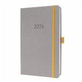 Wochenkalender Linescape 2026, ca. A5, hellgraug/elb