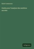 Guide pour l'analyse des matières sucrées