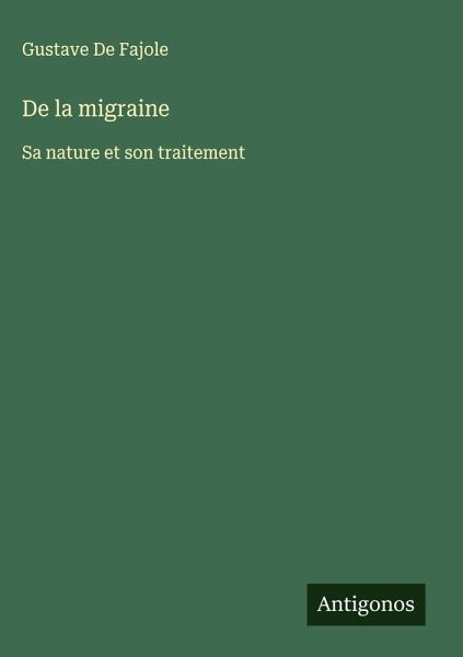 De la migraine De la migraine