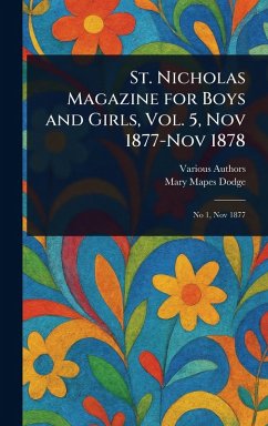 Cover St. Nicholas Magazine for Boys and Girls, Vol. 5, Nov 1877-Nov 1878