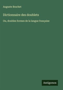 Cover Dictionnaire des doublets
