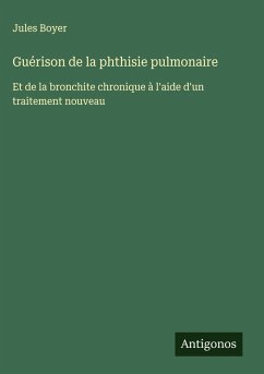 Cover Guérison de la phthisie pulmonaire